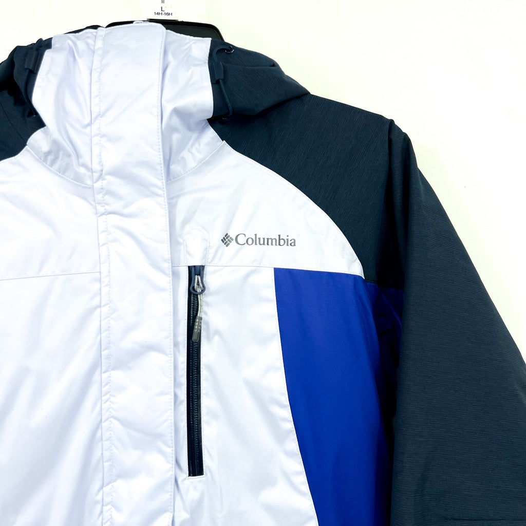 Columbia Womens Snowy Summit Insulated Jacket Small Purple Black Waterproof NWT