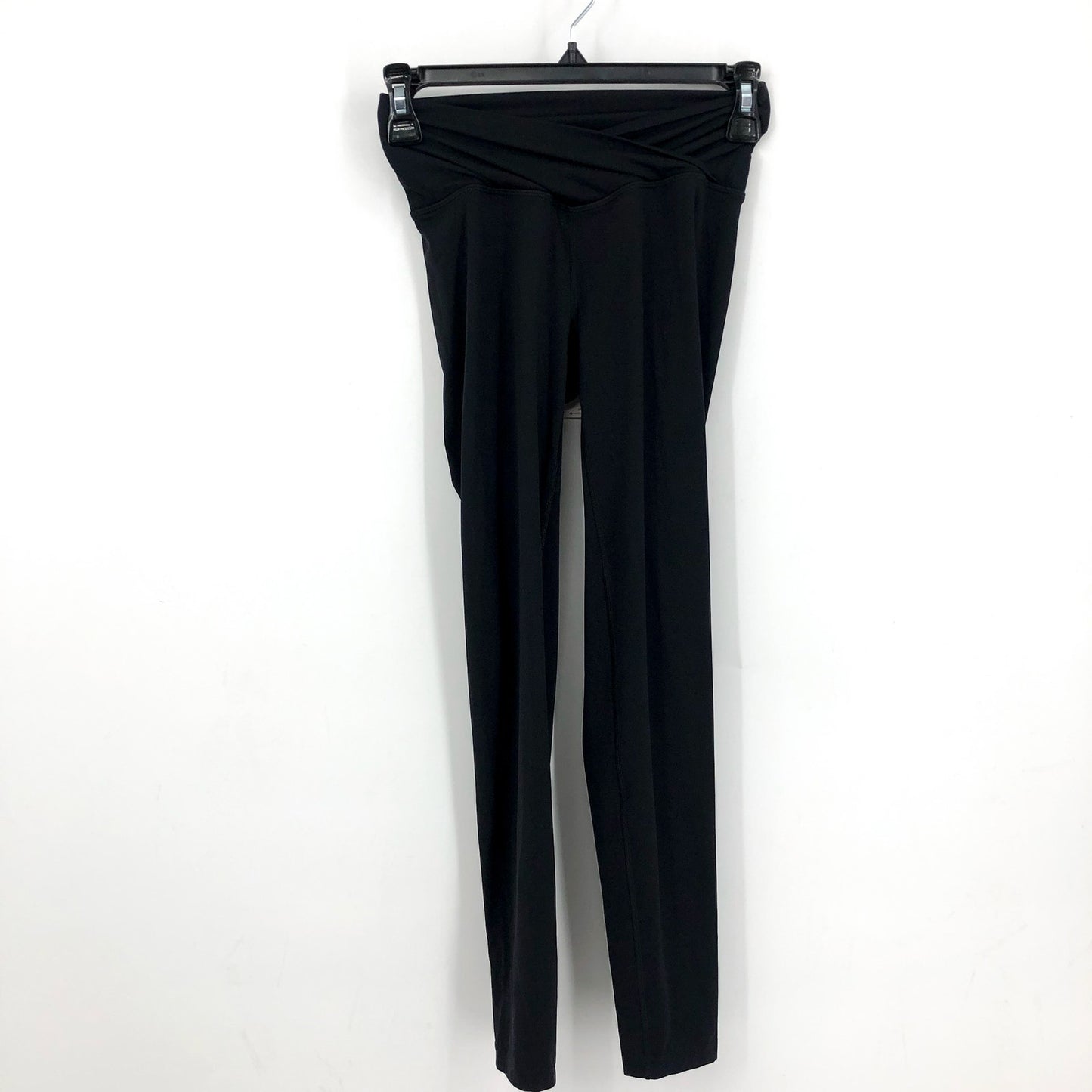 SPLITS59 Womens Mia Rigor 7/8 Leggings XS Black Crossover Waistband NWT