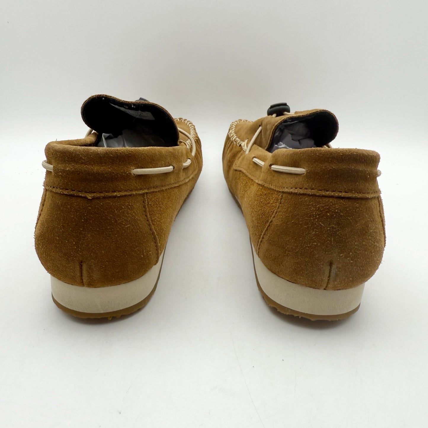 SAS Womens Running Late-X Loafers US 10.5 M EU 42 Tan Leather Slip On NIB