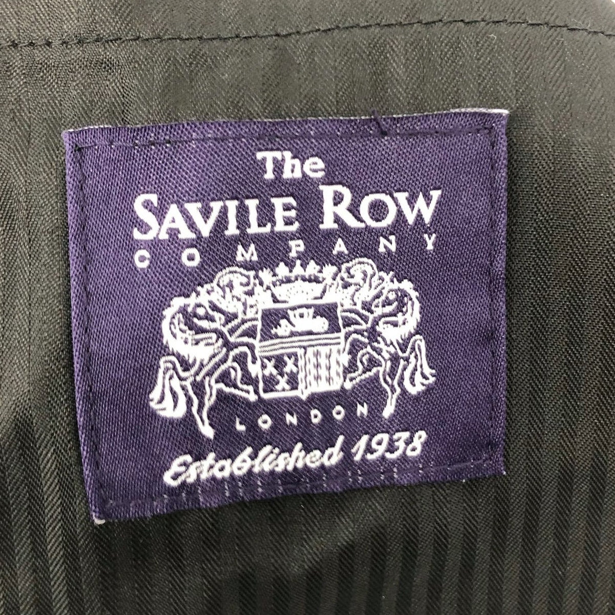 SAVILE ROW CO Men Brixton Suit Pants 38 x 34 Black Extra Trim Fit Trouser NEW