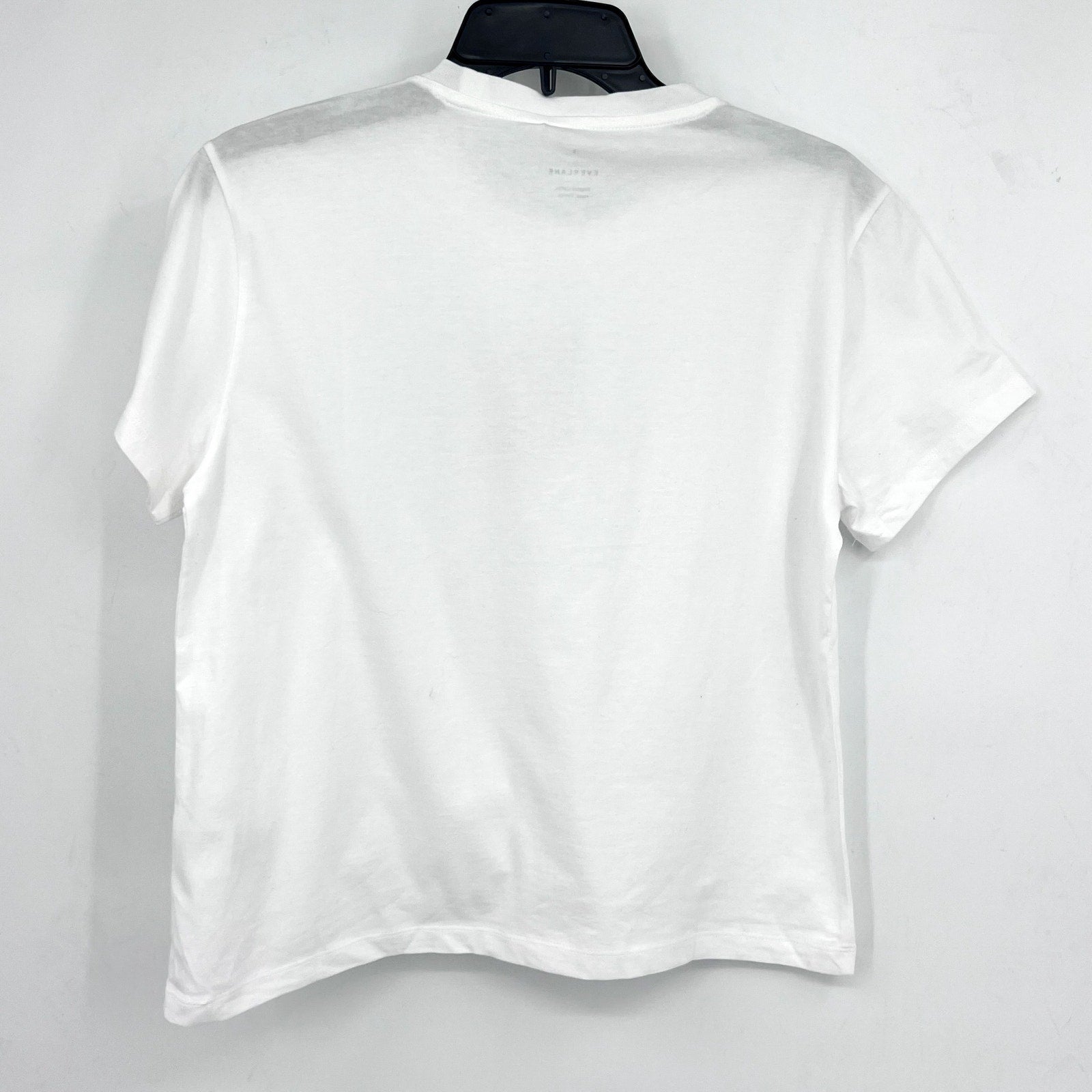 EVERLANE Women's The Box-Cut Tee Small White Essential Cotton Crewneck NWT