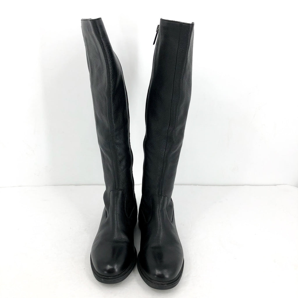 Hush Puppies Womens Jaylin Knee High Boots US 5.5 EU 36.5 Black Leather NWOB