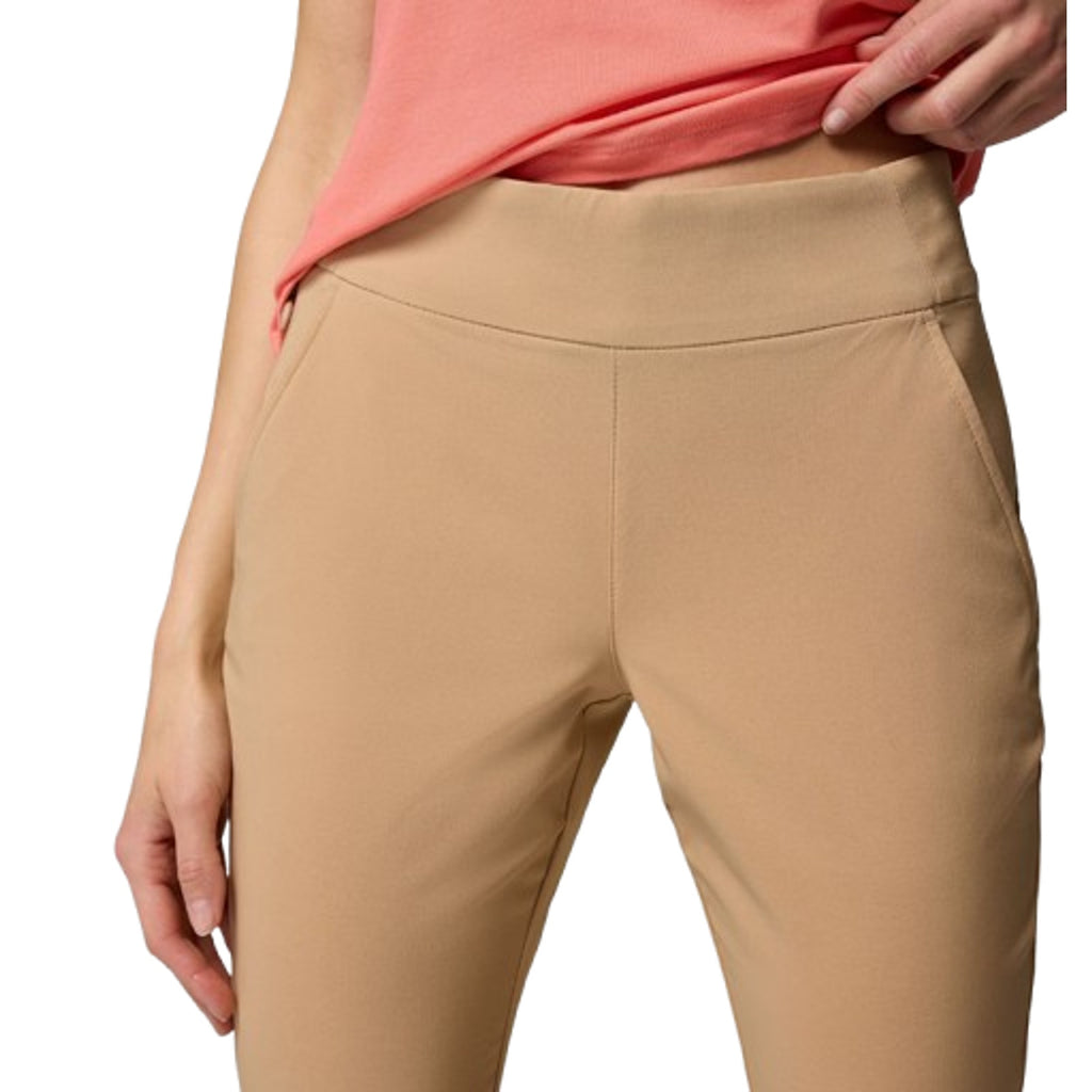 COLUMBIA Women's All Seasons Bootcut Pants XS Tan Canoe Pull On UPF 50 NWT