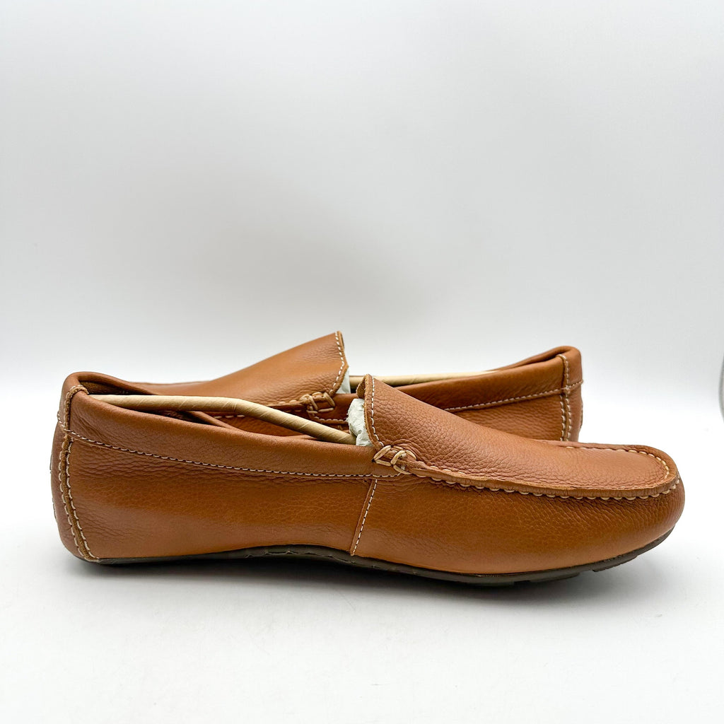 SPERRY Mens Wave Venetian Driver Loafers Size 10 M Tan Brown Leather NWOB