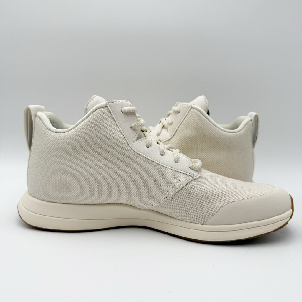 YORK Athletics Mens Henry Mid Trainer Athletic Shoes Size 9 Bone Off-White NIB