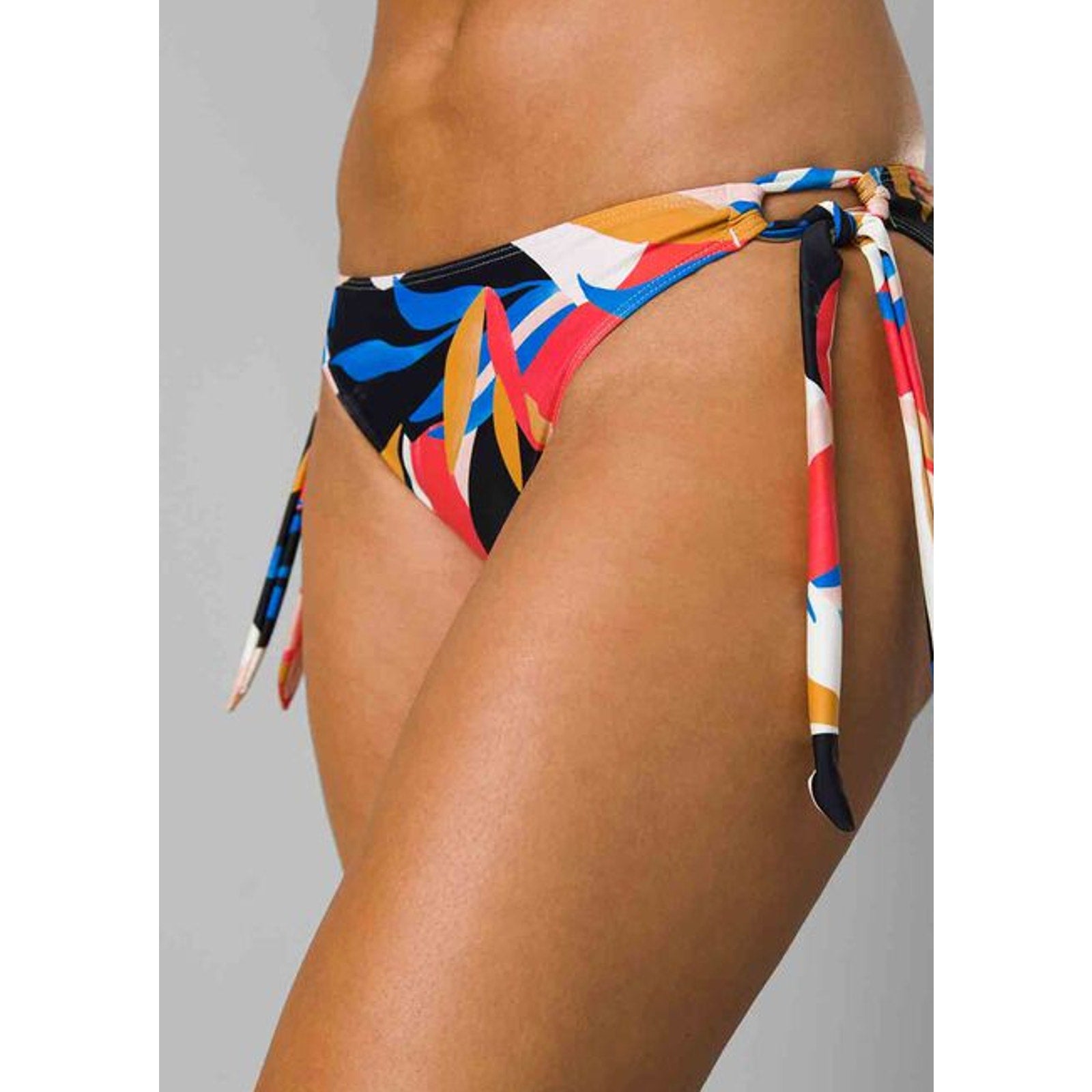 PRANA Women's Atalia Bikini Bottom XL Tropics Print Floral Side Tie NWT