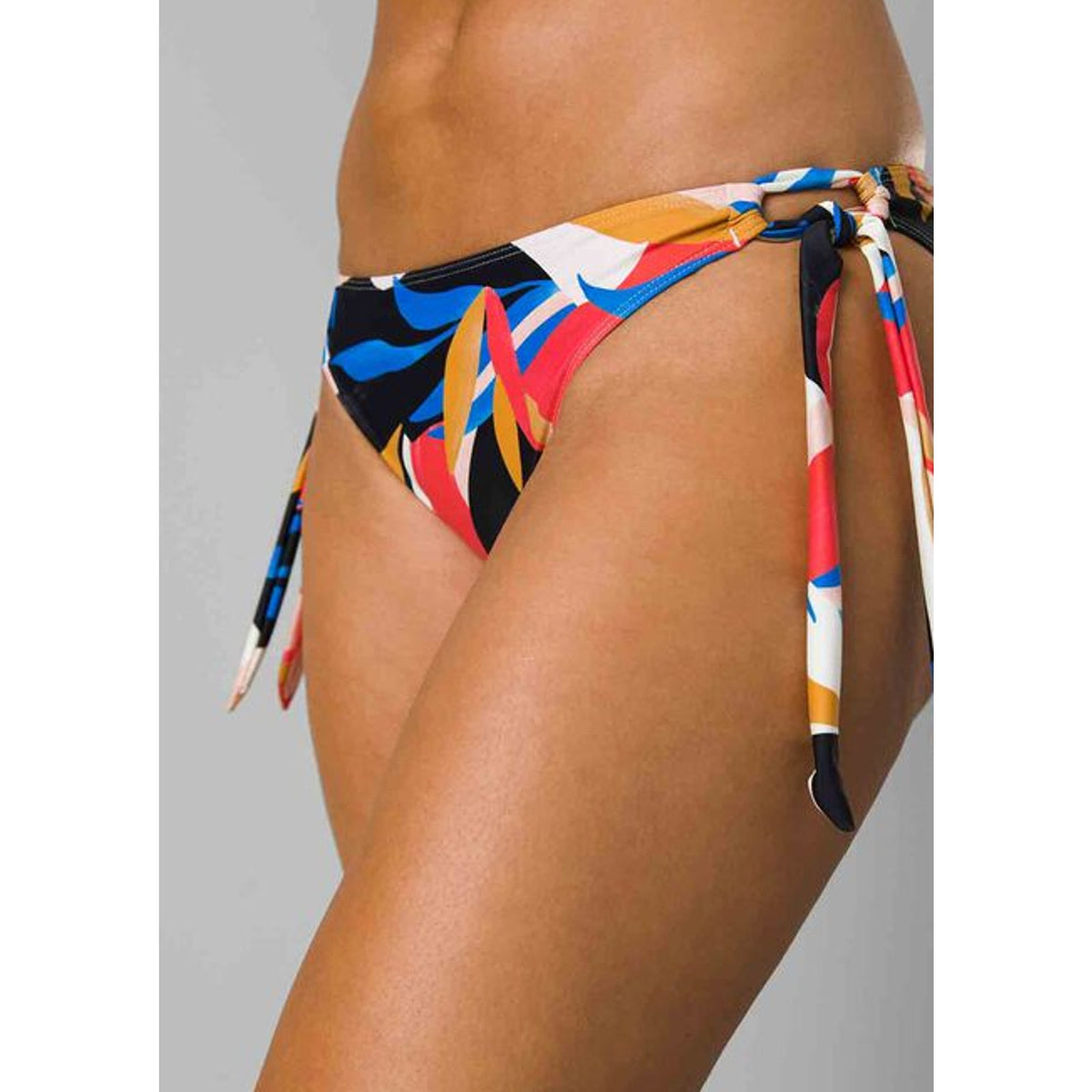 PRANA Women's Atalia Bikini Bottom XL Tropics Print Floral Side Tie NWT
