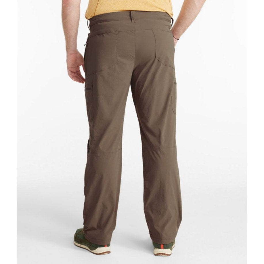 L.L. BEAN Men's Cresta Lined Hiking Pants 34x32 Brown Dark Cinder Pull On NWT