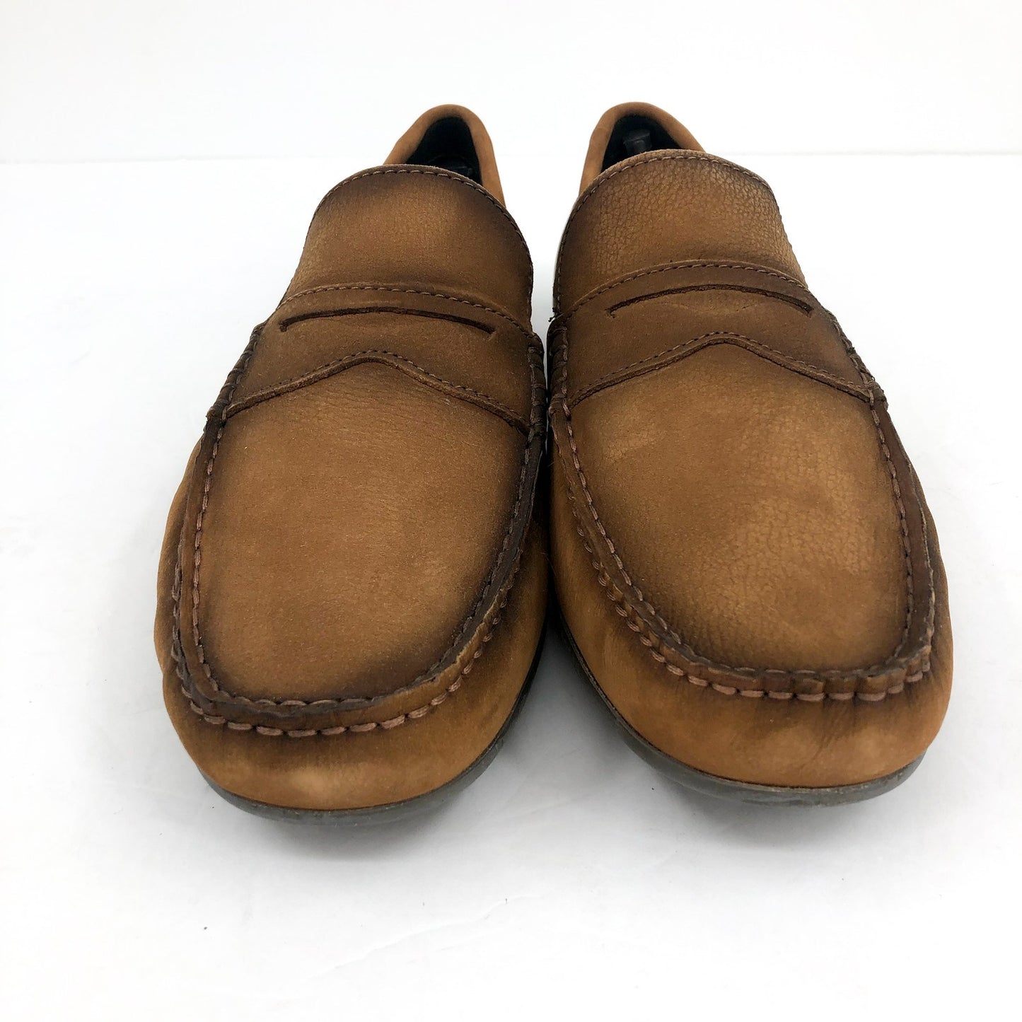 MARC JOSEPH NEW YORK Men's Nebraska Loafer 8.5 Havana Nubuck Leather Casual NIB