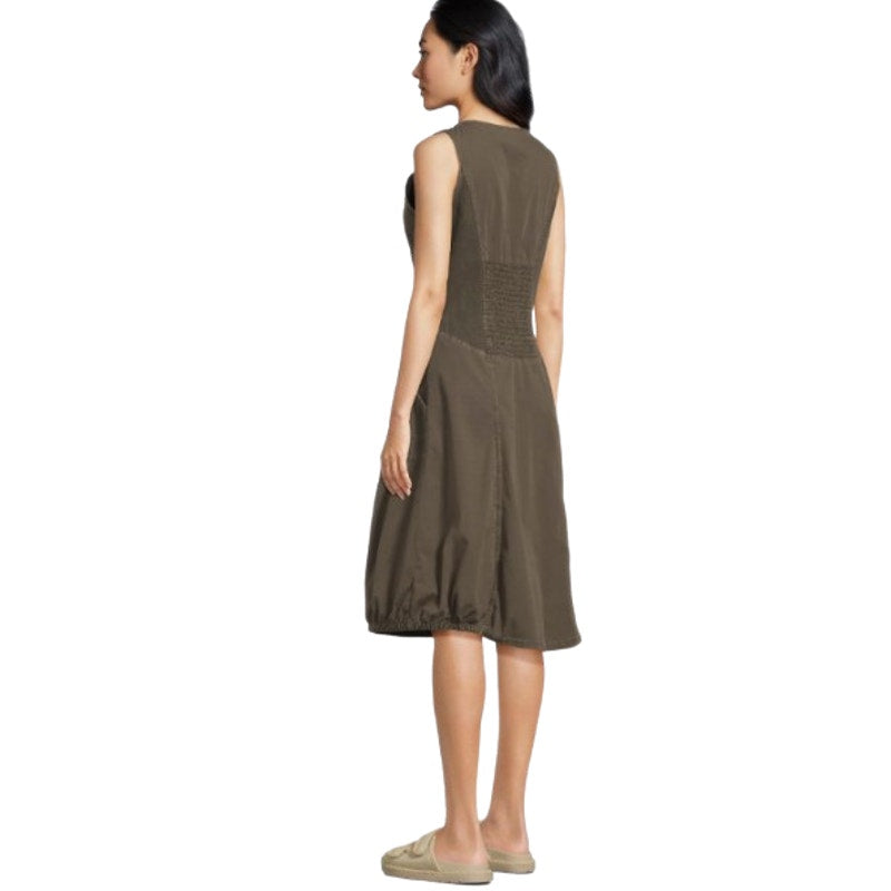 XCVI WEARABLES Gibbon Tank Dress Small Olive Green Sleeveless V Neck NWT