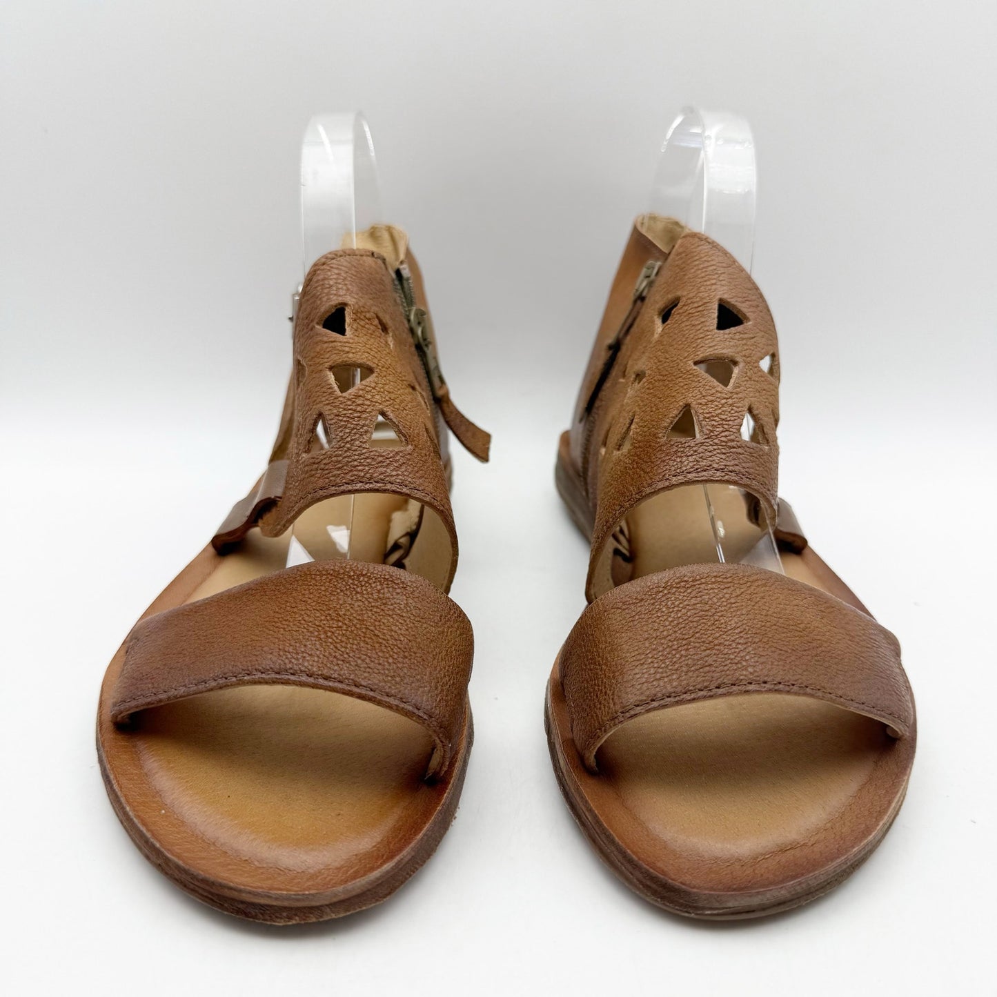 Miz Mooz Womens Frida Sandals EU 39 US 8.5-9 Brown Brandy Leather NIB