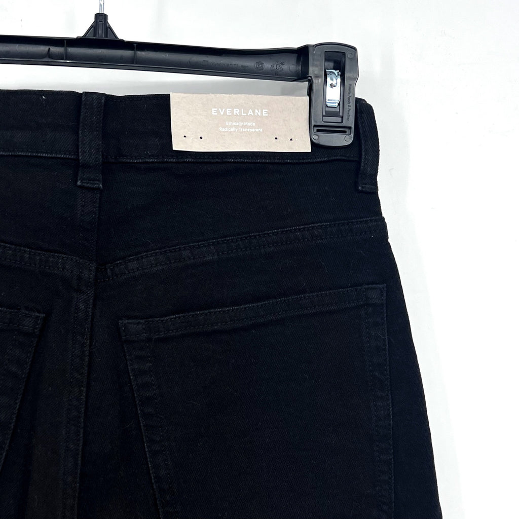 EVERLANE Women's The Way-High Jeans 25x27 US 0 Coal Black Straight Leg NWT