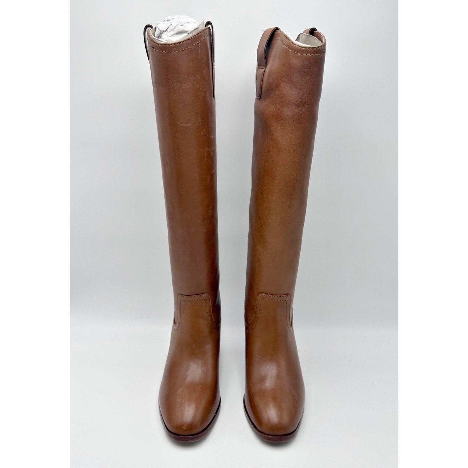 Lauren Ralph Lauren Womens Carla Knee High Boots US 5.5 B Brown Leather NIB