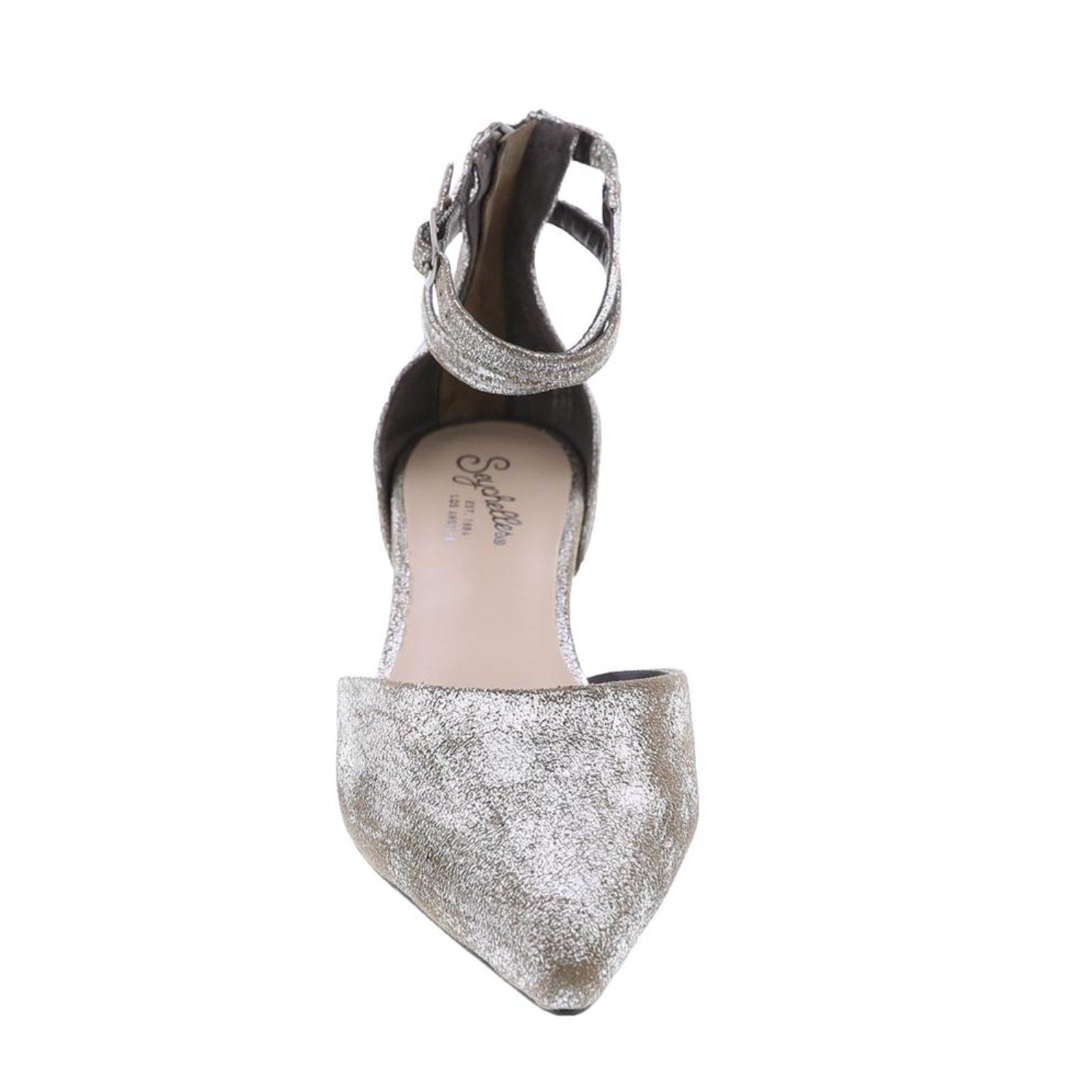 Seychelles Womens What a Girl Wants Flats US 8.5 M Silver Pewter Leather NIB