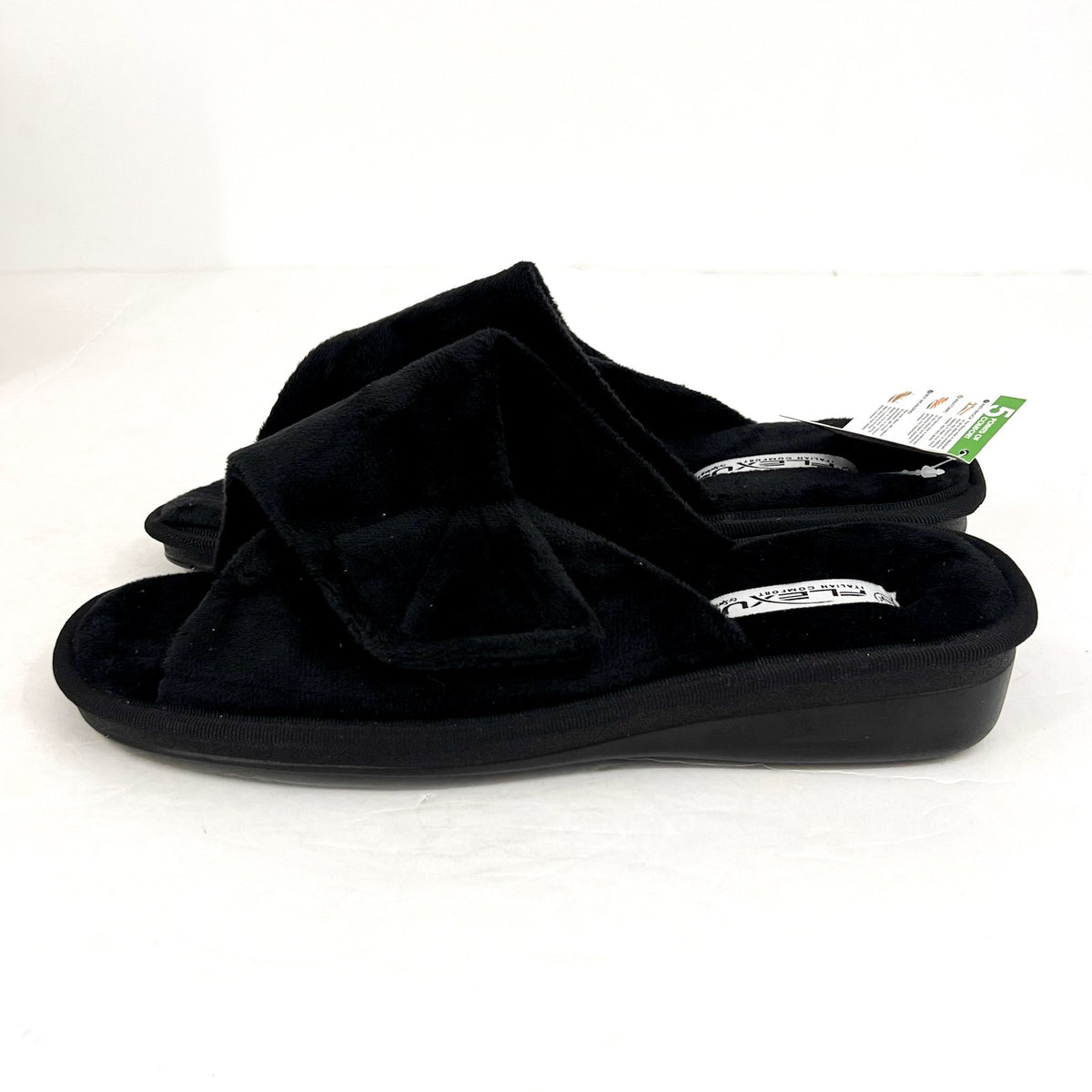 PHOTOS - FLEXUS Women's Sweet Dream Slide Slippers US 11 EU 42 Black Cushioned NWOB