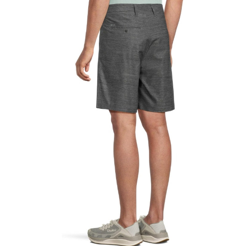 HURLEY Mens H2O-Dri Breathe 19" Walk Shorts Size 32 Black Heather 7" Inseam NWT