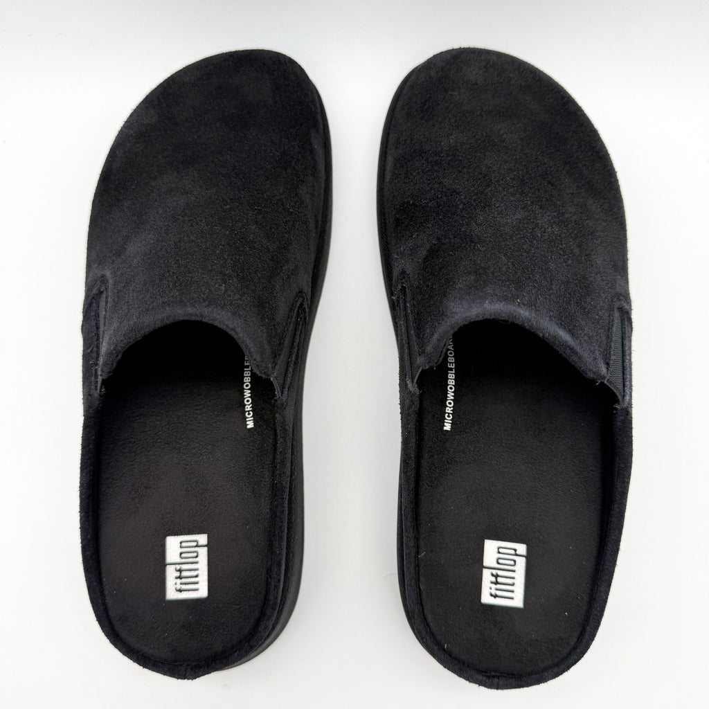 FitFlop Womens Gen-FF Elasticated Mules US 9 EU 41 Black Suede NIB