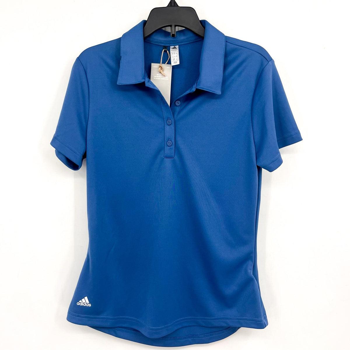 ADIDAS Women's Performance Primegreen Golf Polo Shirt XS Blue Short Sleeve NWT