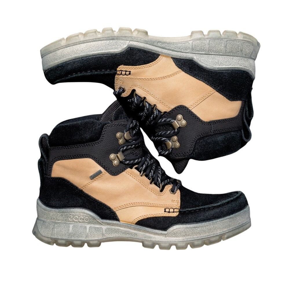 Ecco x Concepts Mens Track 25 Hiking Boots EU 42 US 8.5 Tan Black Leather WP NWT