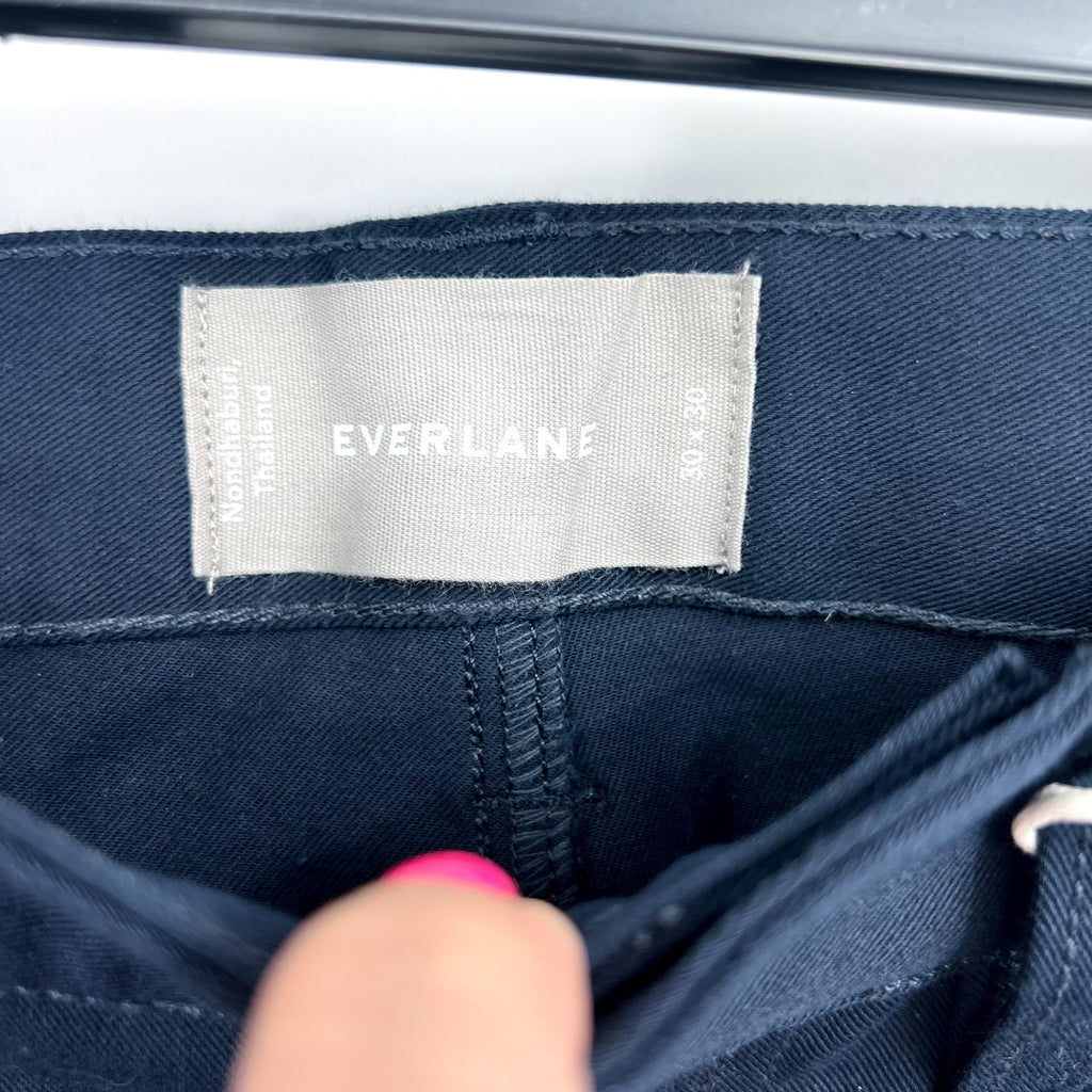 EVERLANE Men's The Performance 5-Pocket Pants 30x30 Navy Blue Stretch Chinos NWT