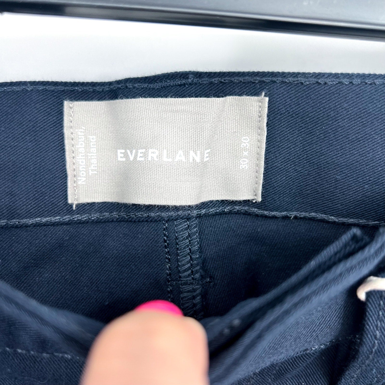 EVERLANE Men's The Performance 5-Pocket Pants 30x30 Navy Blue Stretch Chinos NWT