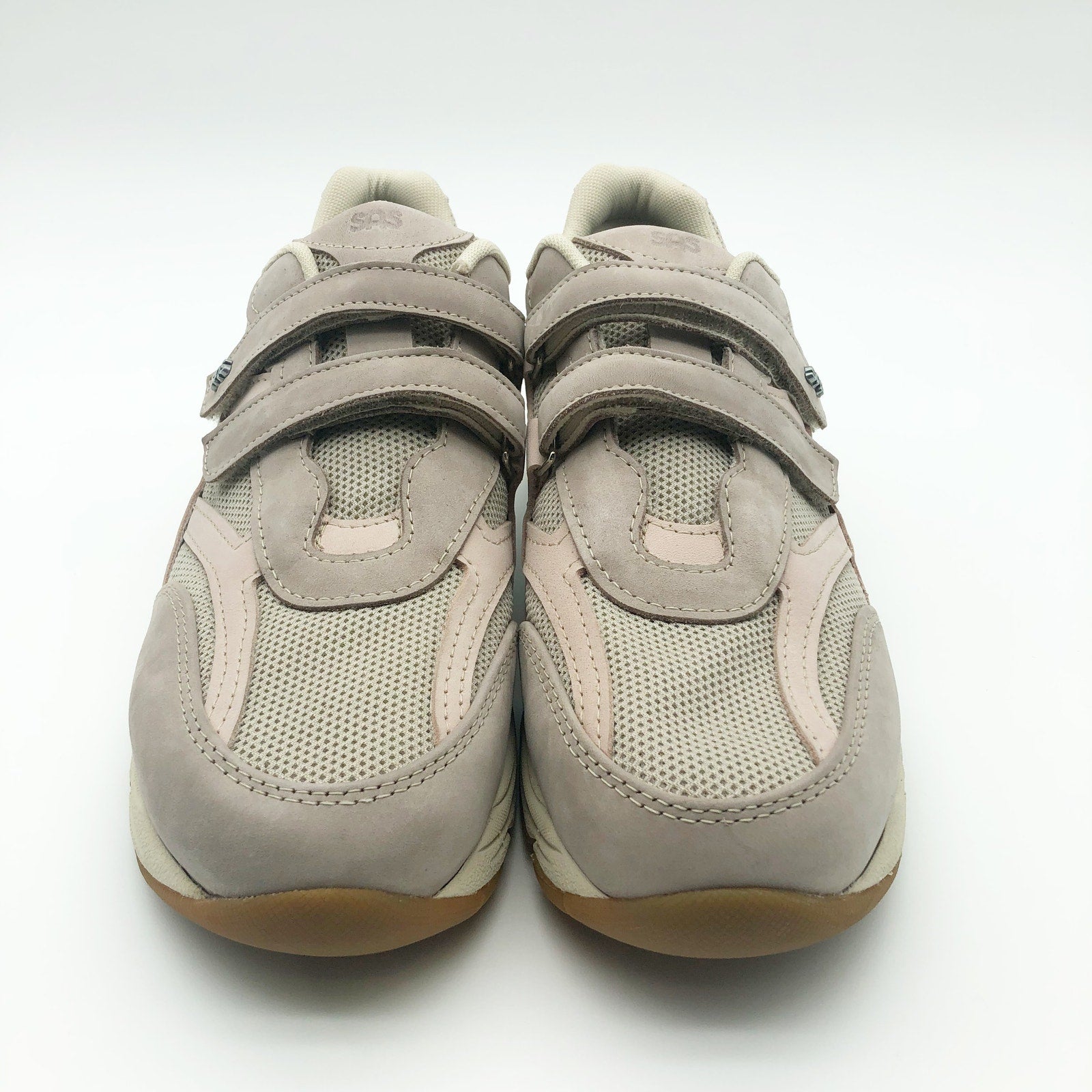 SAS Womens Tour Mesh Comfort Walking Sneakers Size 5 WW Taupe Pink NIB