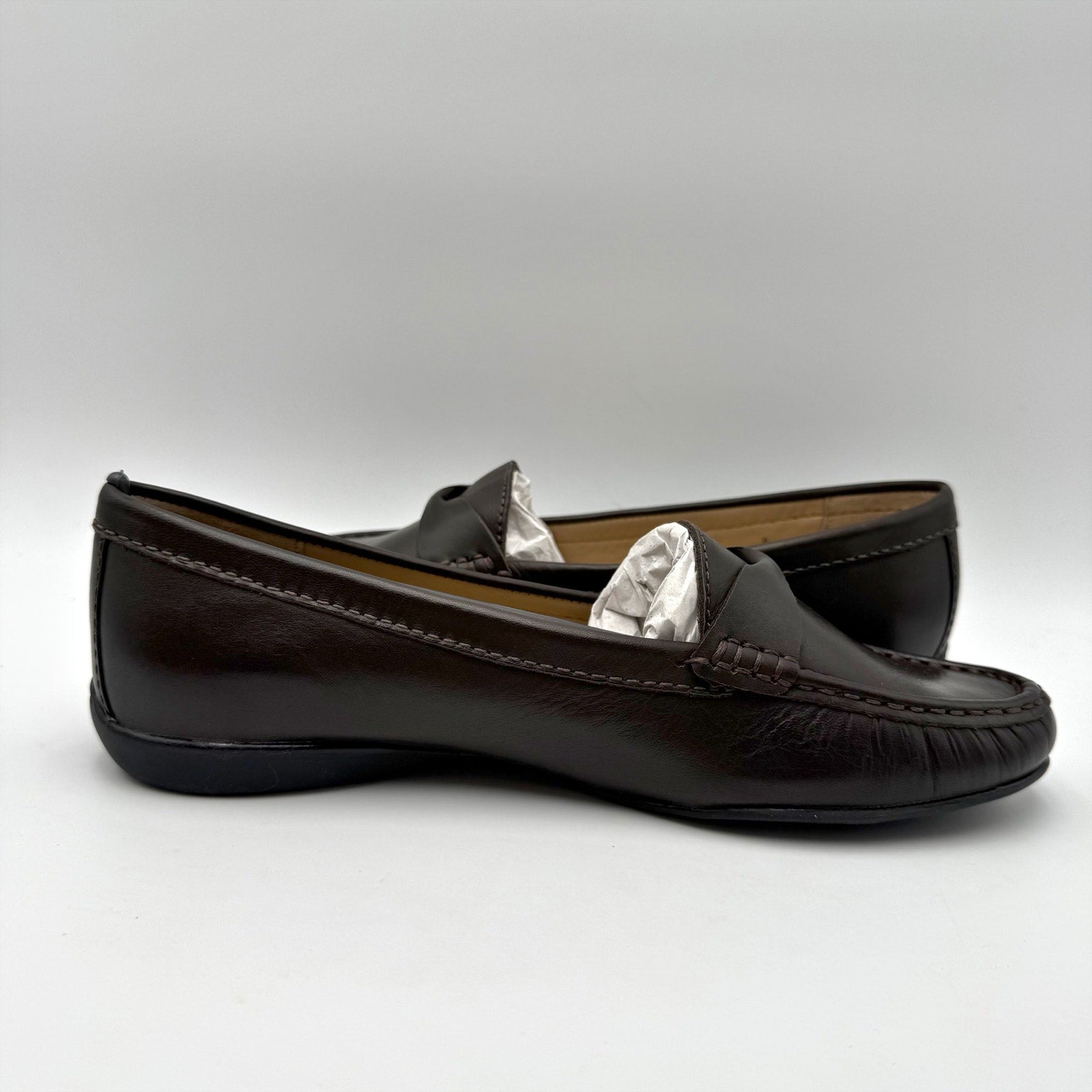 Marc Joseph New York Womens Beverley Road Loafers US 8 EU 39 Brown Leather NIB