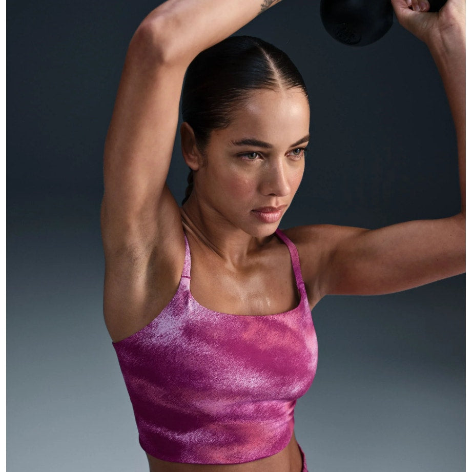 NIKE One Convertible Longline Sports Bra XS Pink Fuchsia Light Support NWT