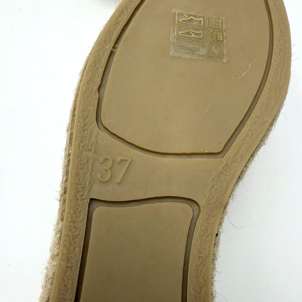 Castaner DVF Womens Klea Espadrille Flats Size 7 EU 37 Cream Pink Ribbon NWOB