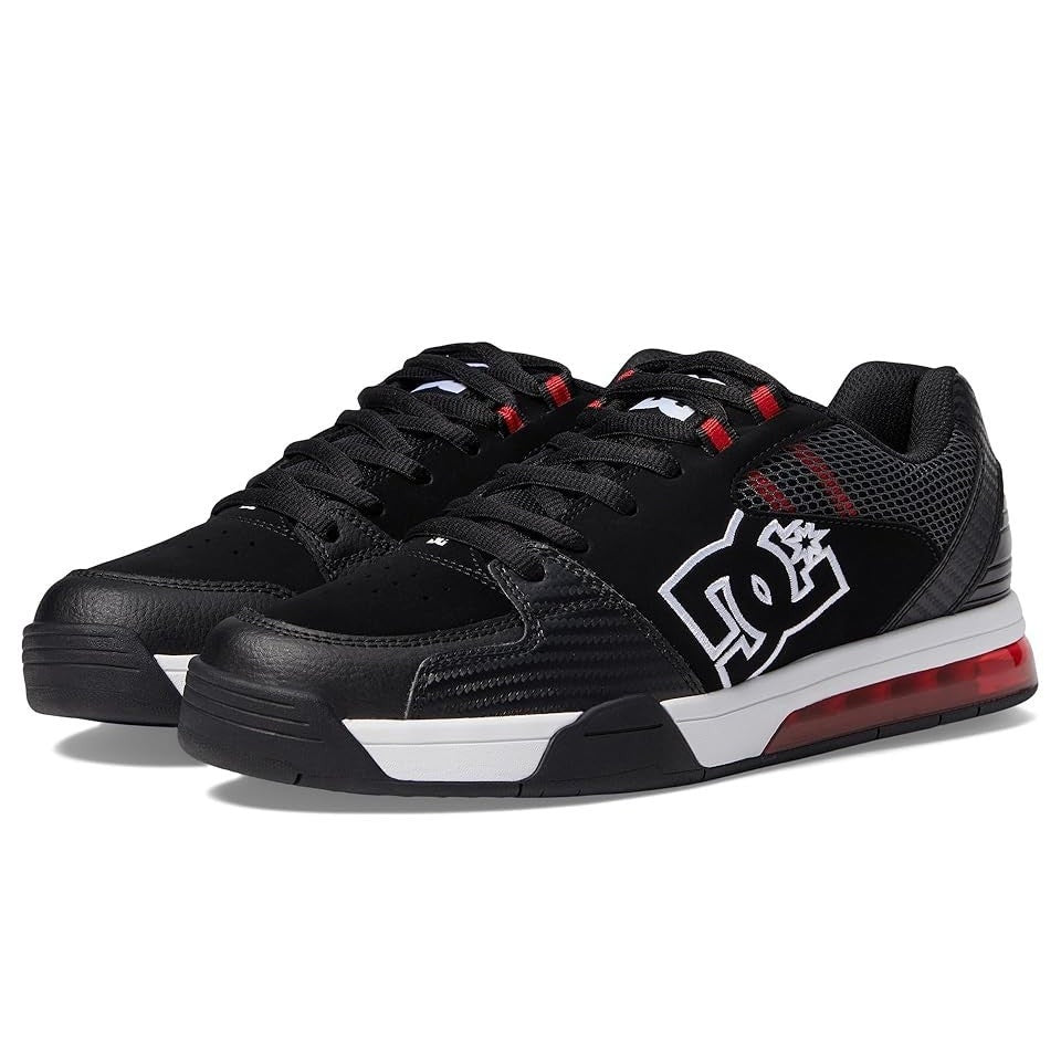 DC Mens Versatile Skate Casual Sneakers Size 11 EU 44.5 Black White Red NIB