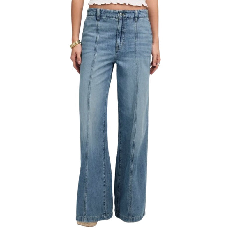 Madewell Women's Wide Sweep Trouser Jeans Size 28 US 6 Blue Robertson NV377 NWT