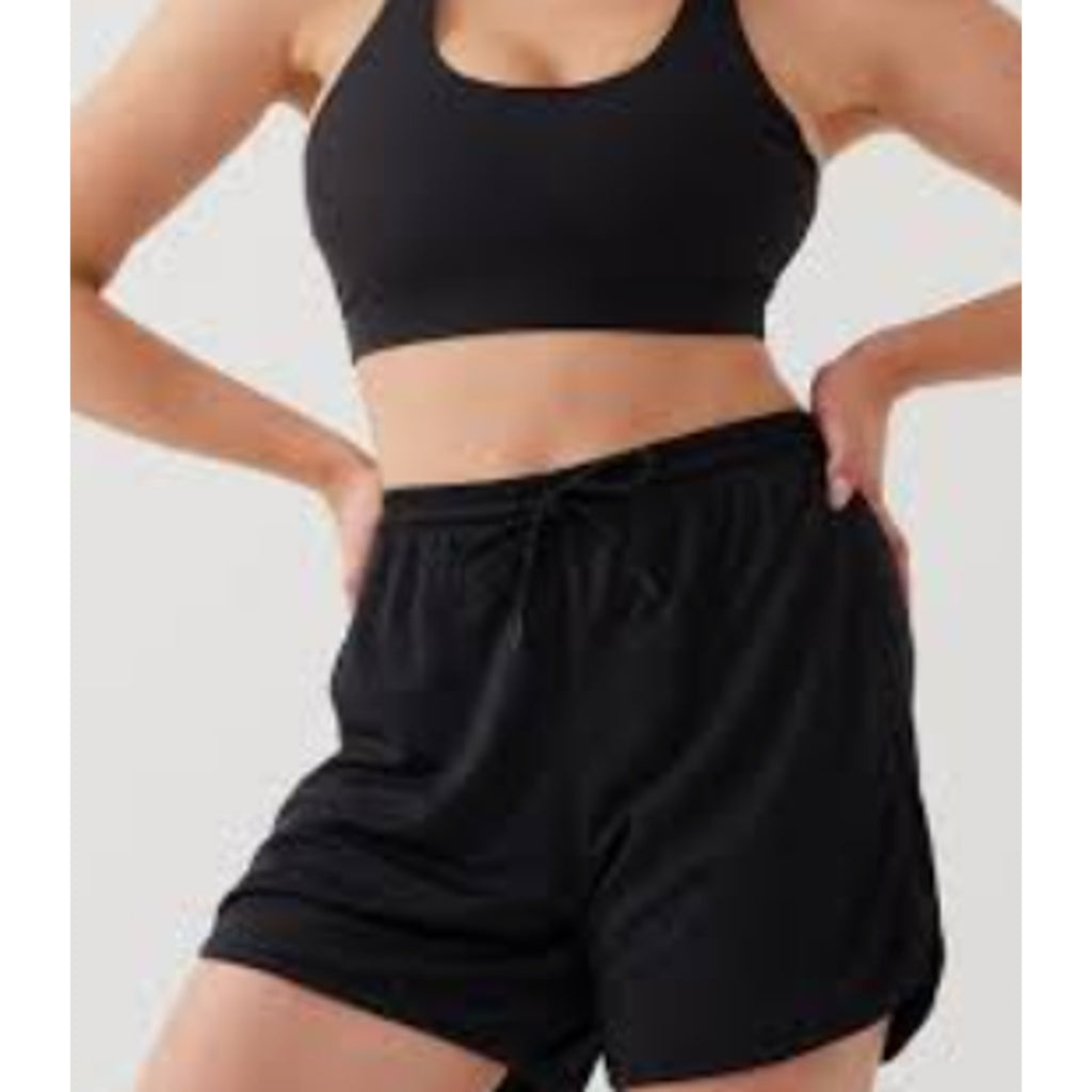 OUTDOOR VOICES Women's RecMesh Athletic Shorts Medium Black 5" Inseam NWT