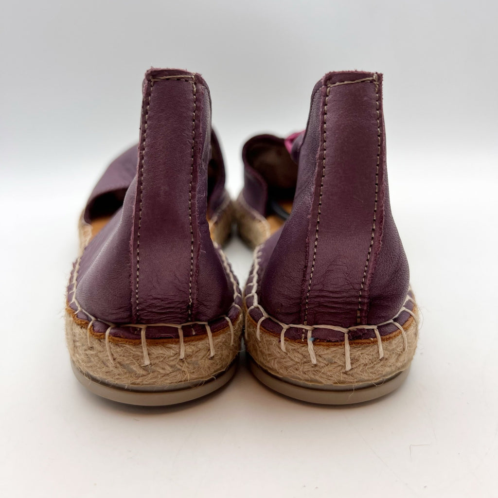 Coldwater Creek Womens Walk With Me Valencia Sandals US 8.5 Purple Leather NIB