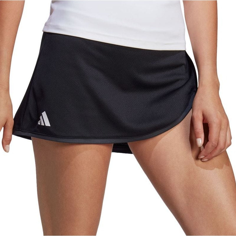 ADIDAS Women's Club Tennis Skirt XS Black Inner Short Skort NWT