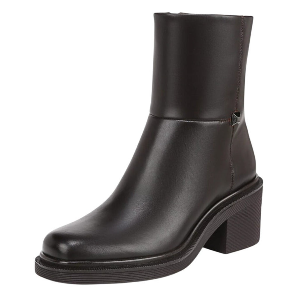 Franco Sarto Womens Kyra Heeled Boots US 9 Black Leather NWOB