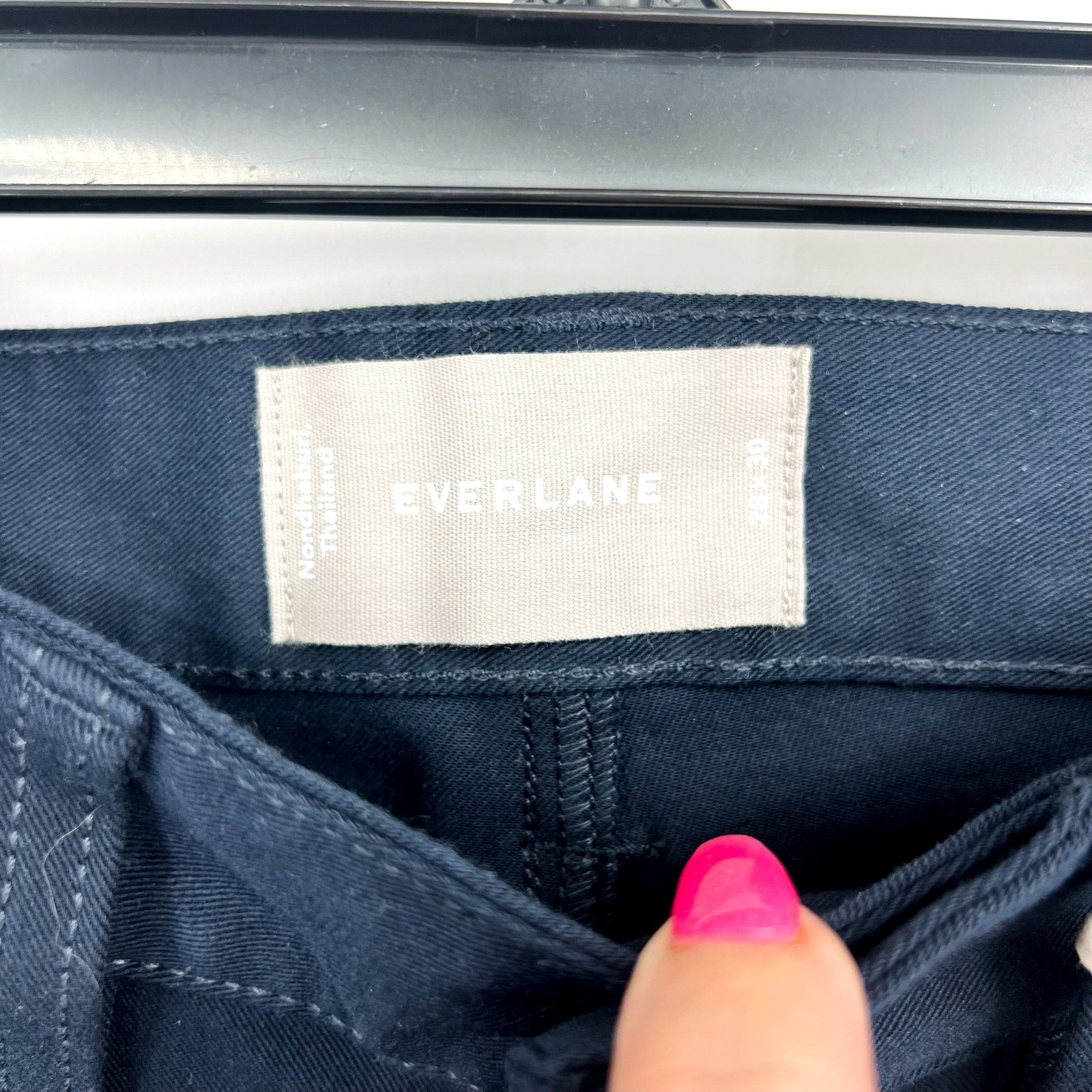 EVERLANE Men's The Performance 5-Pocket Pants 28x30 Navy Blue Stretch Chinos NWT