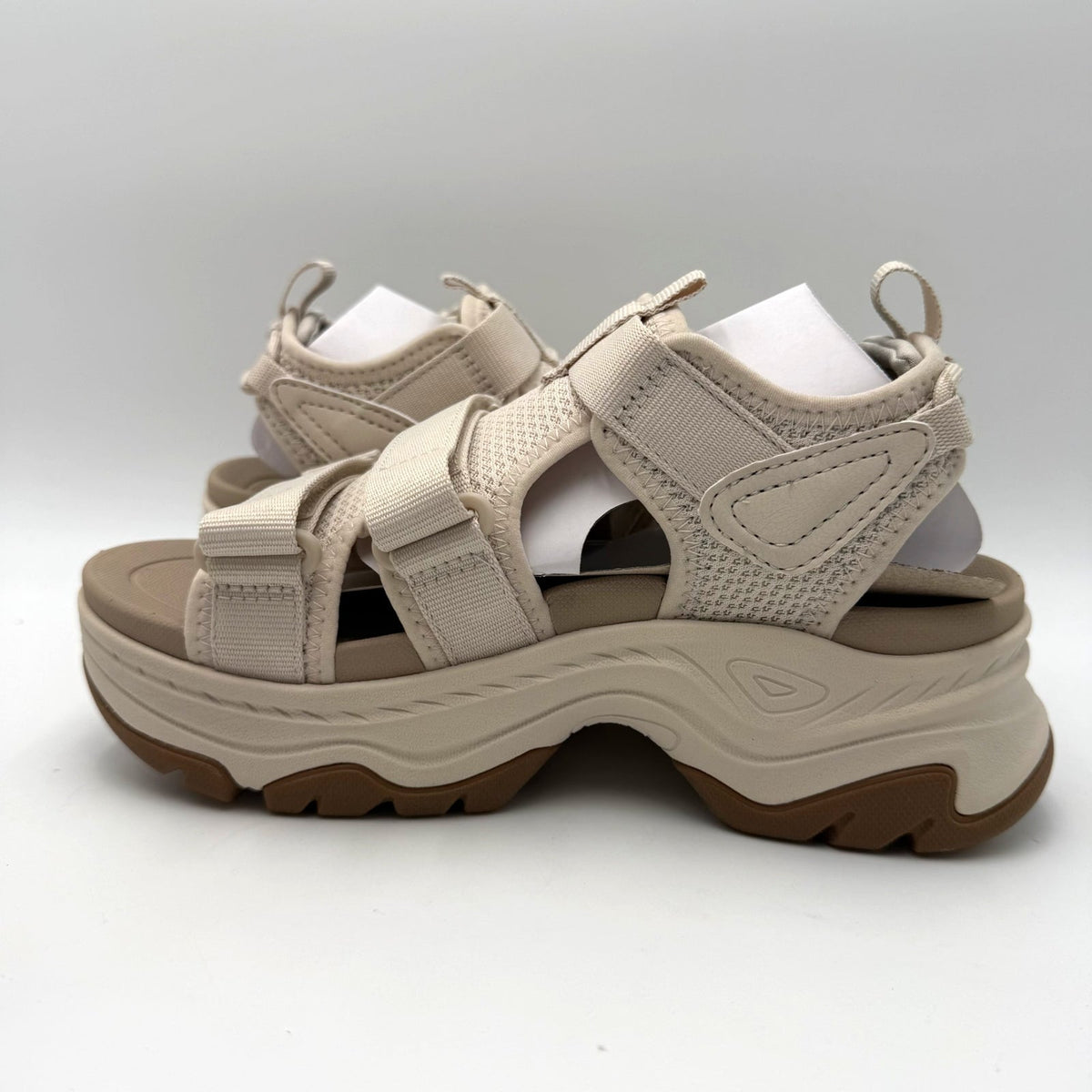 Teva Womens Hurricane Ampsole Gaila Platform Sandals Size 6 Birch Beige NIB