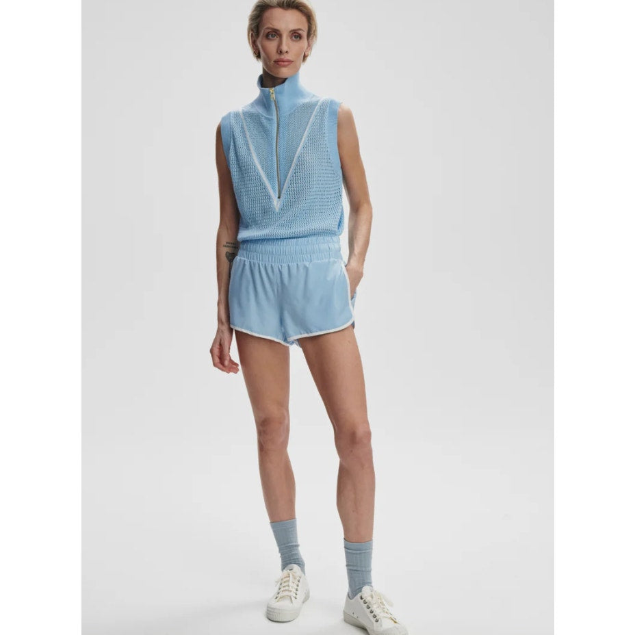 VARLEY Women's Arlington Running Shorts Large Airy Blue 2'' Inseam NWT
