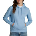 TOMMY HILFIGER Women's Flag Zip Hoodie Sweatshirt Medium Light Blue NWT