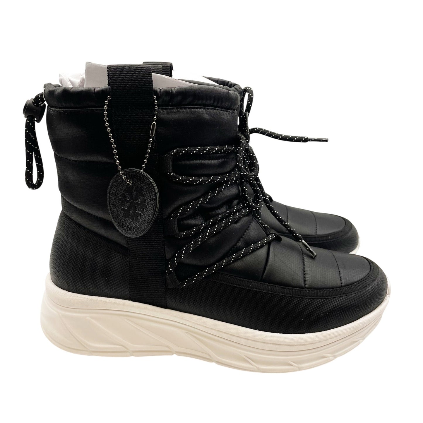 J/Slides Women's Nylon Will Boots Size 8 Black Outdoor Winter & Snow NIB