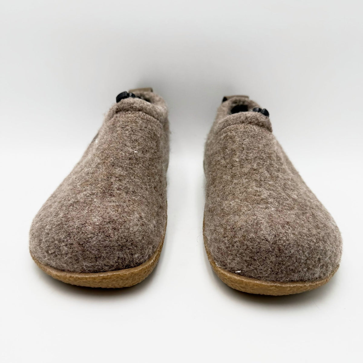 Haflinger Womens Guido Wool Felt Slippers Size 7 EU 38 Brown Tan NWT