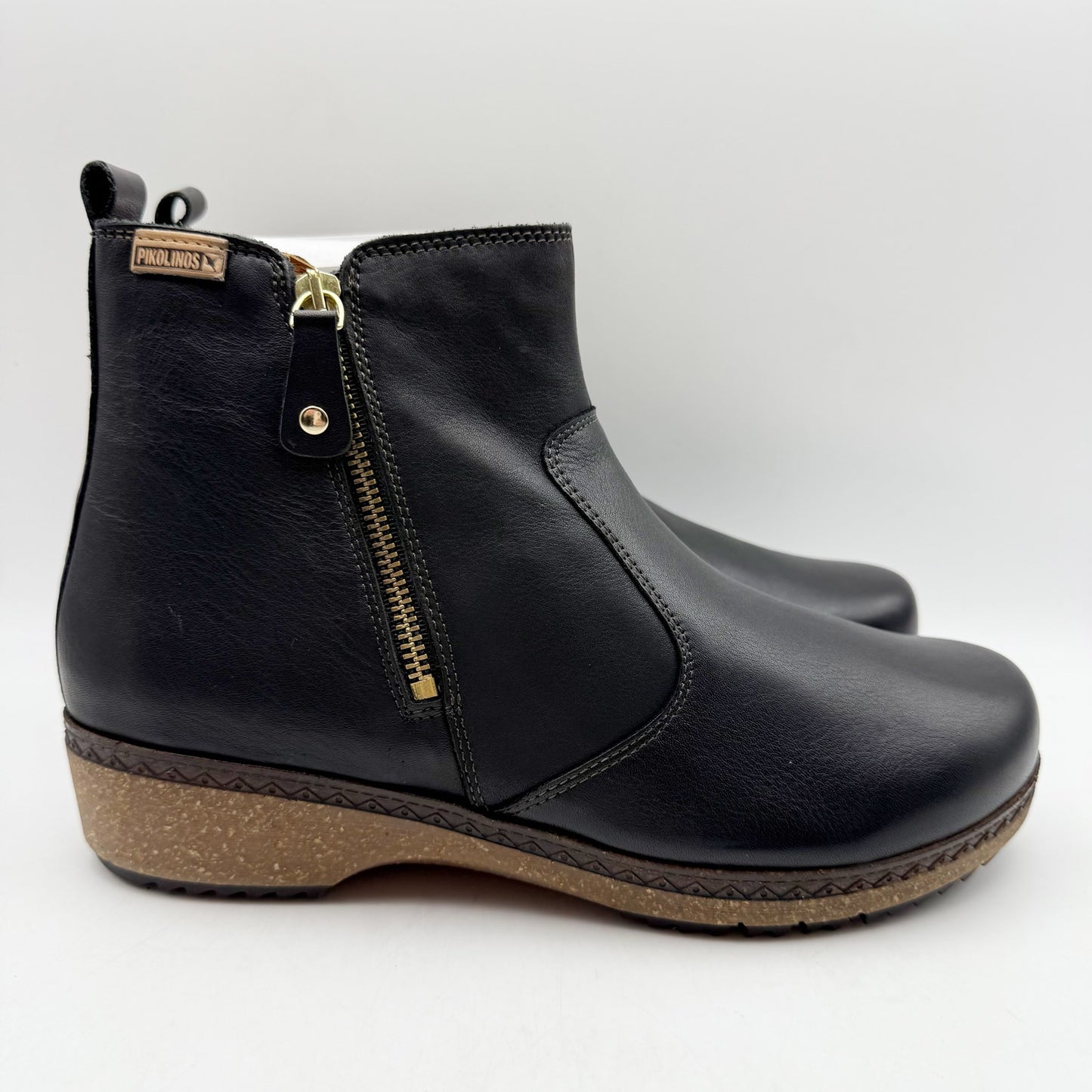 PIKOLINOS Womens Granada W0W-8988 Bootie EU 38 US 7.5-8 Black Leather NIB