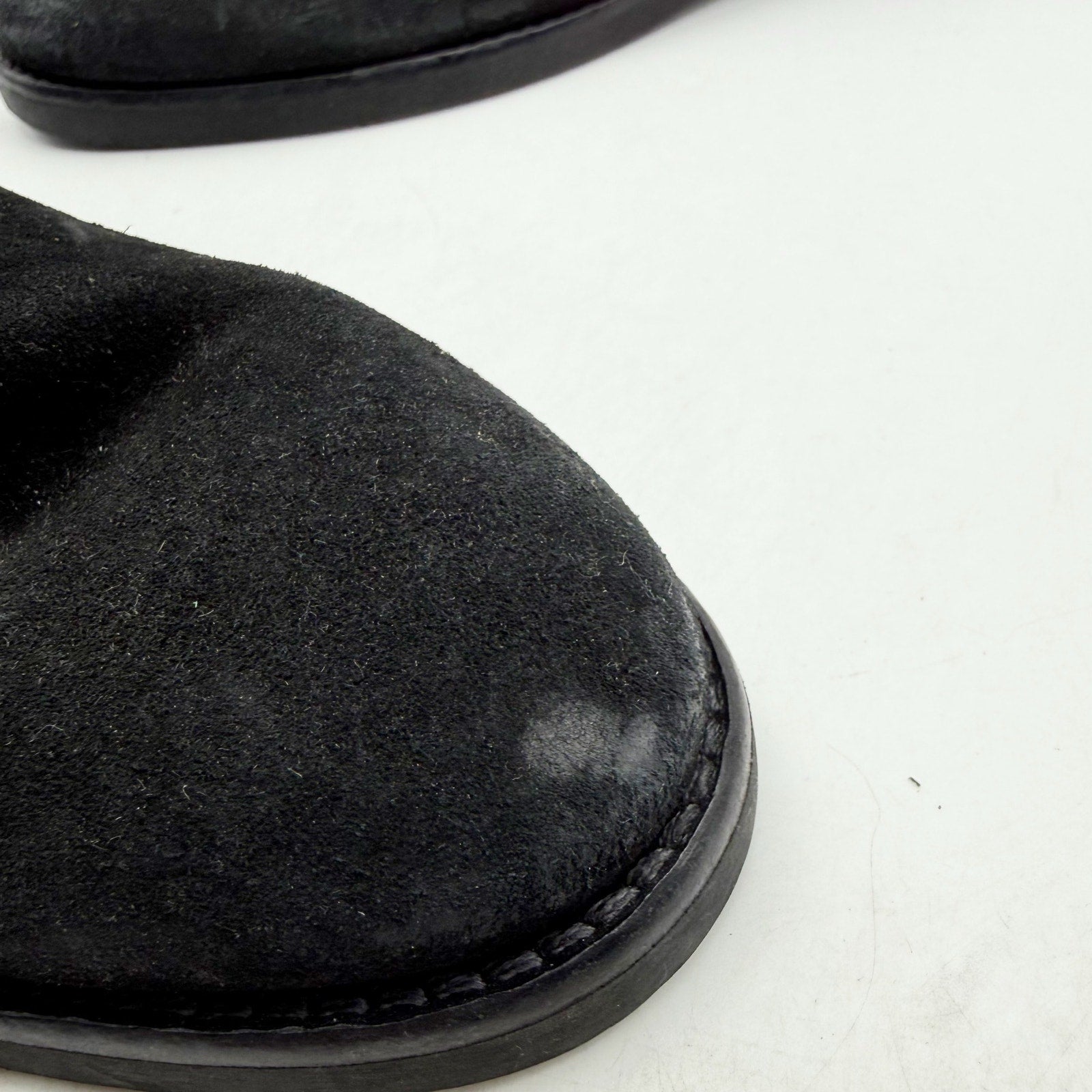 RE/DONE Womens 60s Camarguaise Ankle Boots EU 40 US 10 Black Suede NWOB