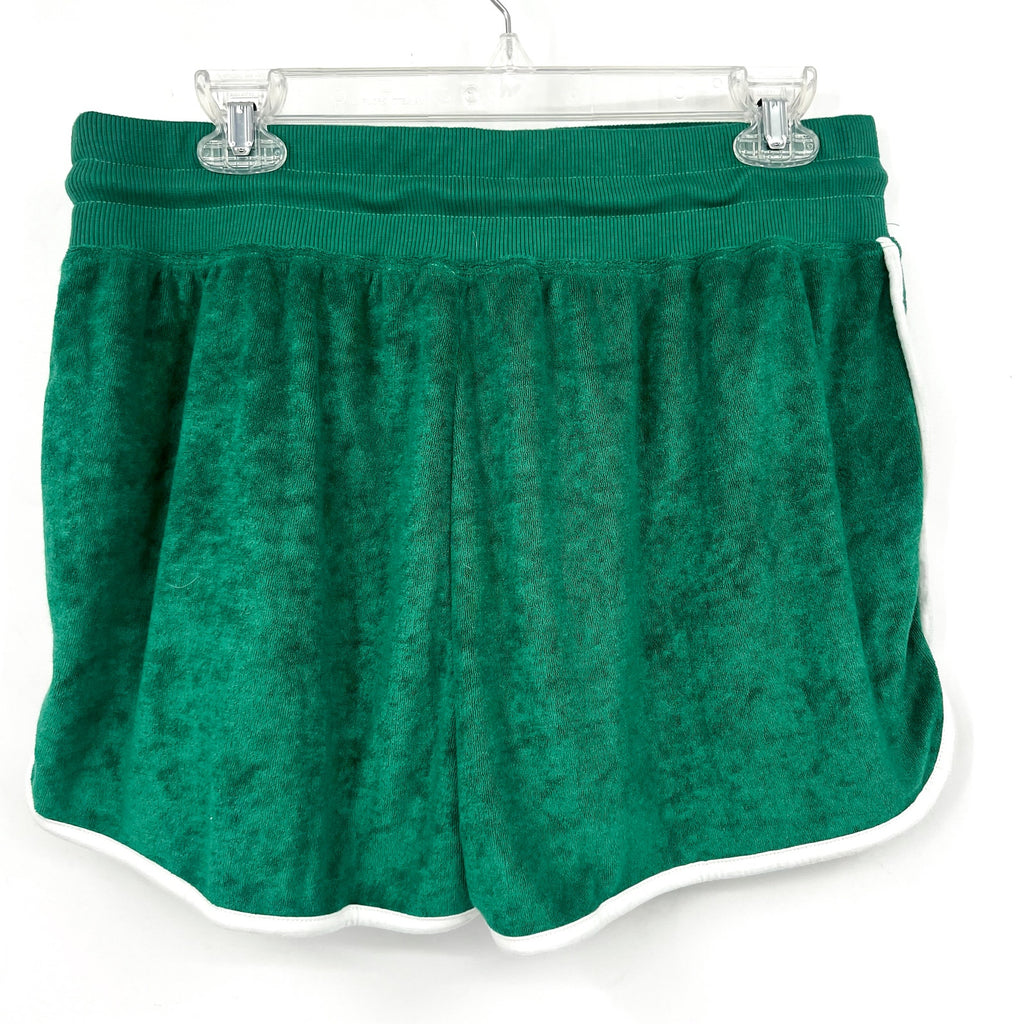BEACH RIOT Women's Rynn Velour Shorts Large Forest Park Drawstring NWT