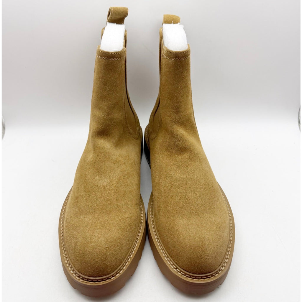 Saint Morta Men's Chunky Chelsea Boots Size 8 EU 42 Tan Camel Suede NIB