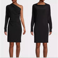 NORMA KAMALI Women's All in One Convertible Dress Small 36 Black Long Sleeve NWT