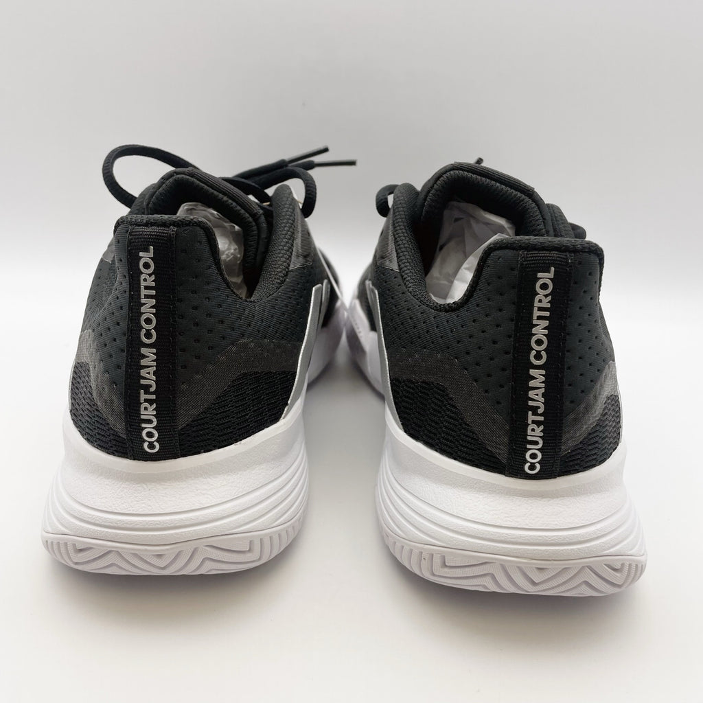 Adidas Women's CourtJam Control Athletic Shoes Size 9.5 Black White Tennis NIB