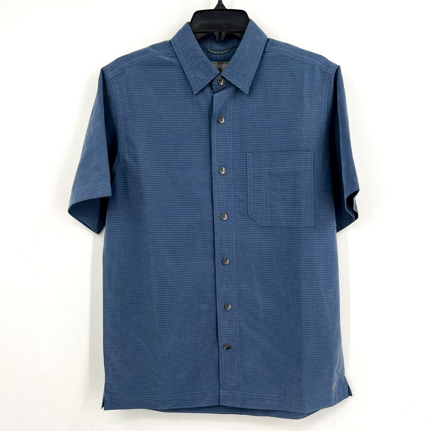 ROYAL ROBBINS Men's Desert Pucker Dry S/S Shirt Medium Collins Blue NWOT