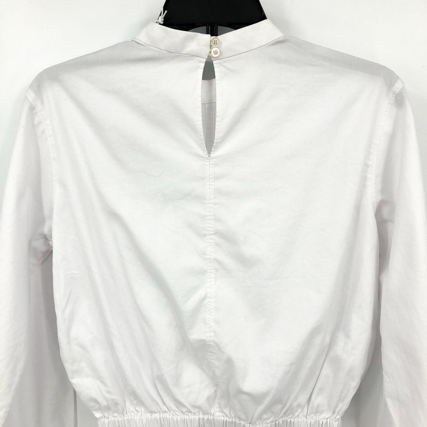 EVERLANE Women's The Mockneck Bubble Top White XXS