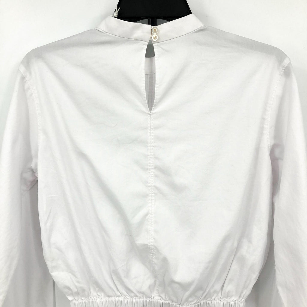 EVERLANE Women's The Mockneck Bubble Top White XXS